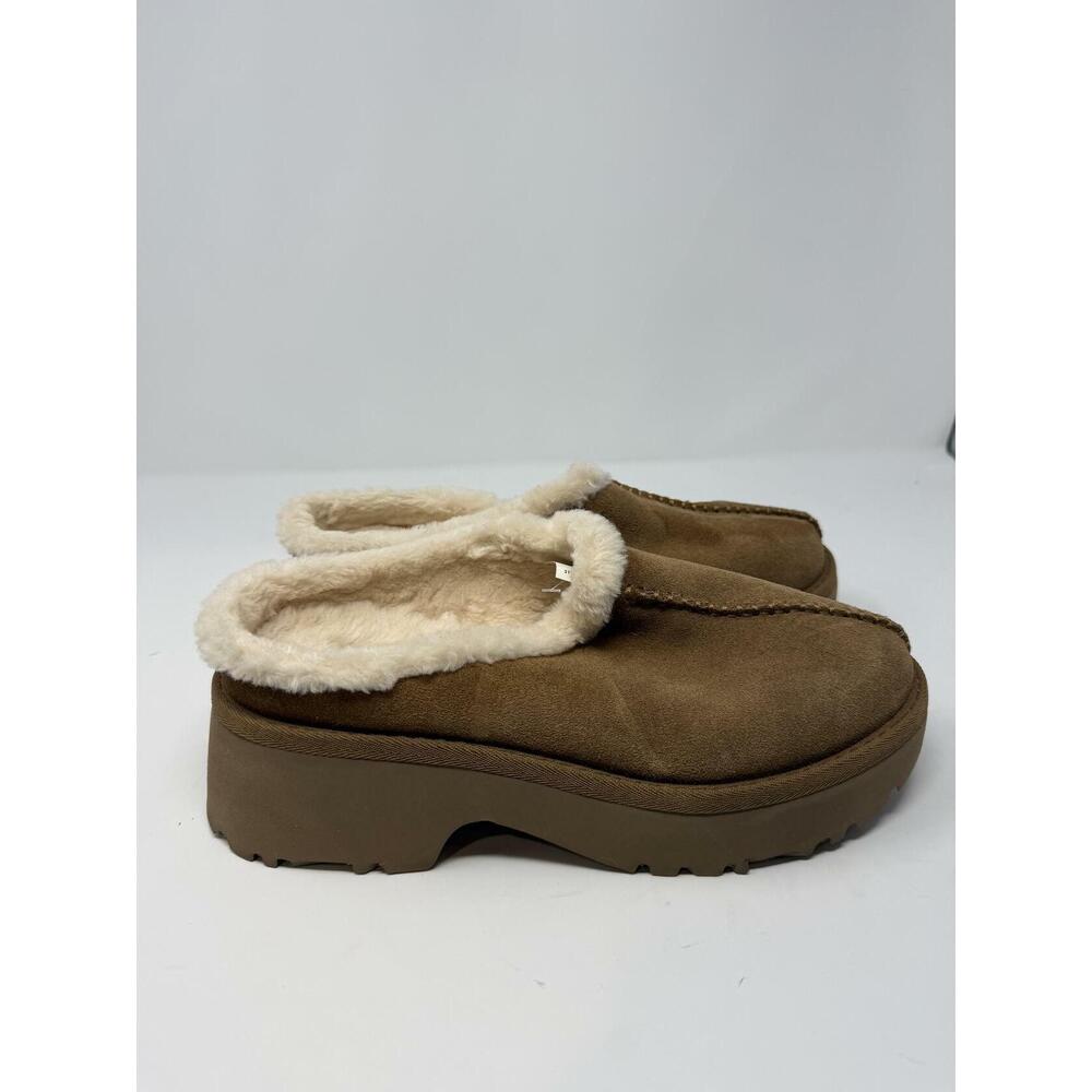 UGG Women's New Heights Cozy Clog Shoe Chestnut 9 - Picture 4 of 11